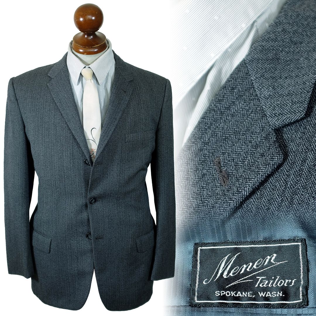 1960s Menen herringbone tweed jacket VintageHaberdashers Blog